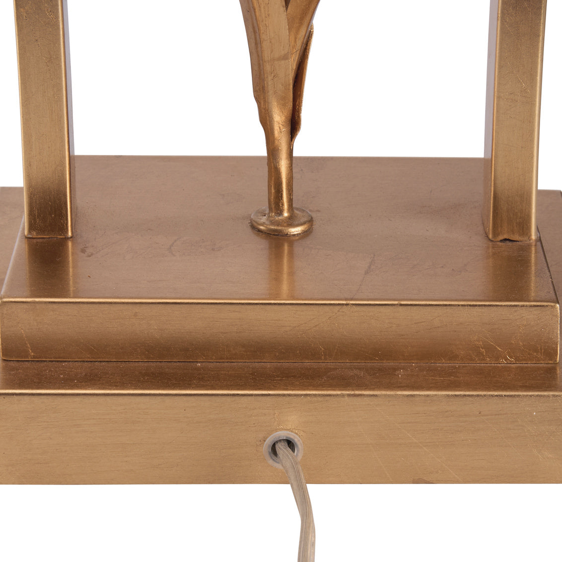 Chelsea House Cain Orchid Metal Golden Table Lamp
