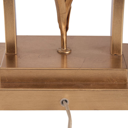 Chelsea House Cain Orchid Metal Golden Table Lamp