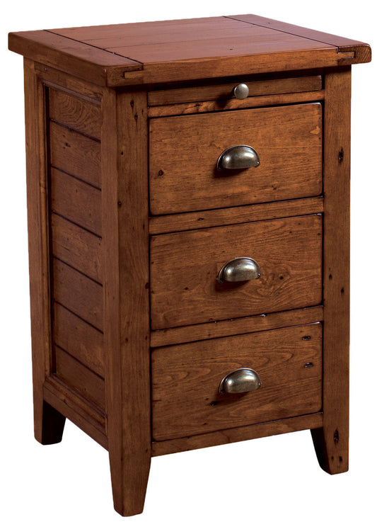 Irish Coast 3 Drawers Wood Nightstand