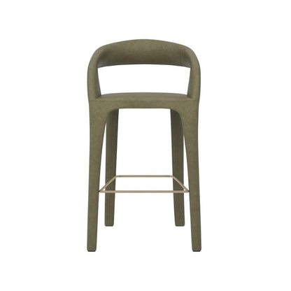 SUNPAN Atika Faux Leather Sculpted Barstool