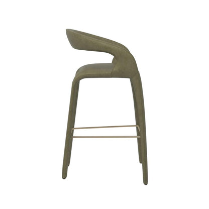 SUNPAN Atika Faux Leather Sculpted Barstool