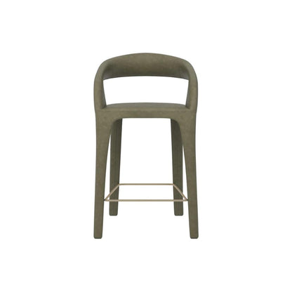 SUNPAN Atika Faux Leather Sculpted Counter Stool