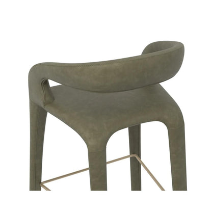 SUNPAN Atika Faux Leather Sculpted Counter Stool