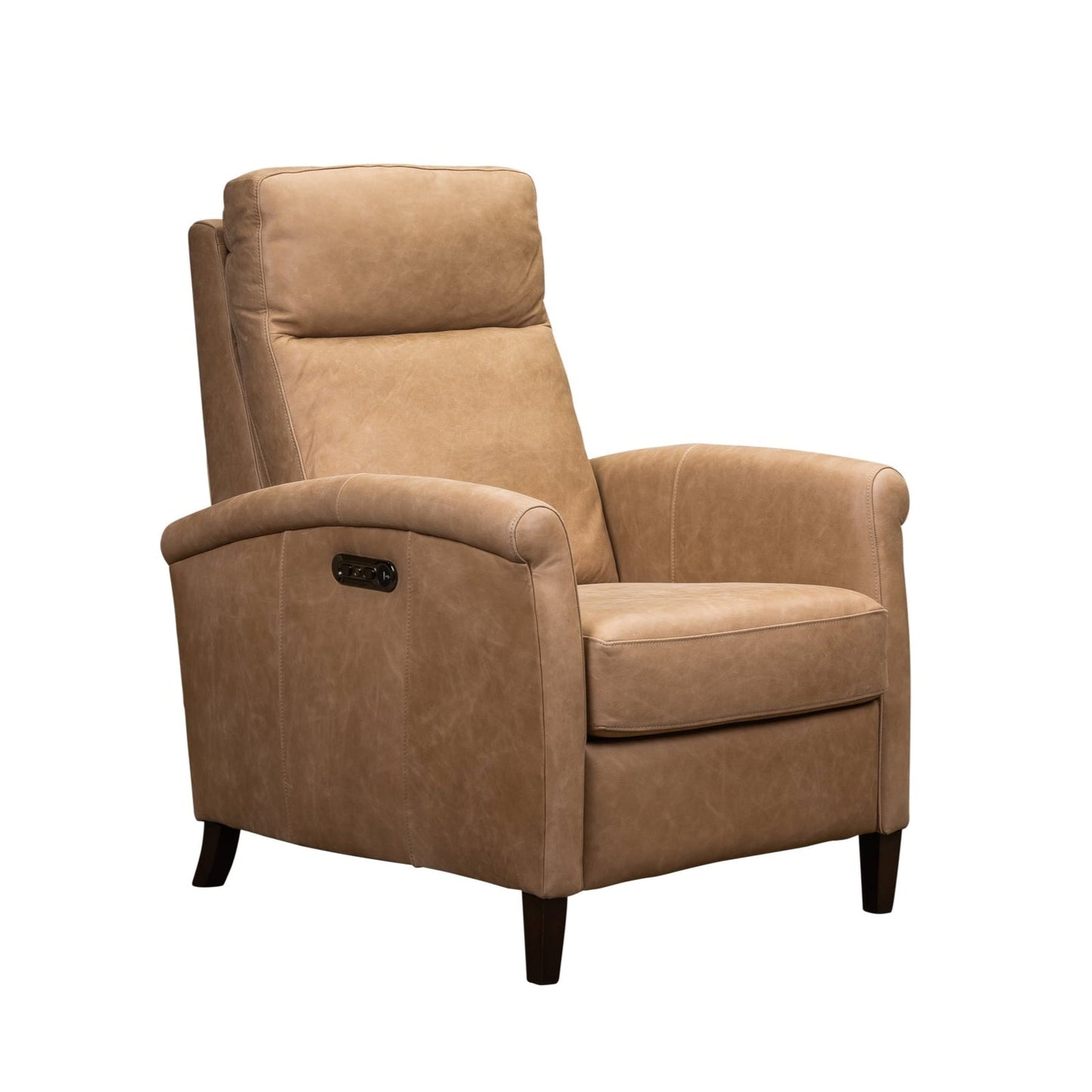 Haskell Leather Made Usb Power Recliner