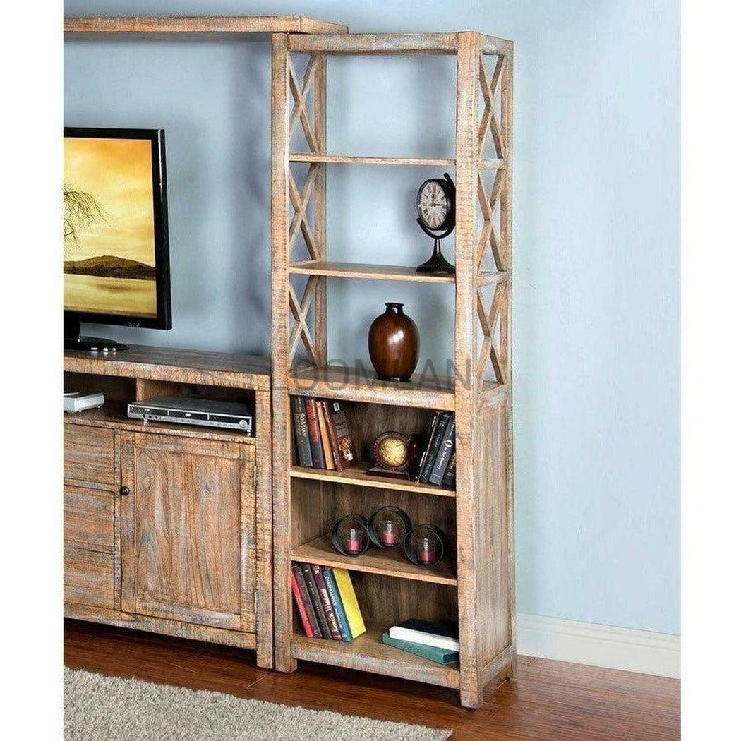 114" Entertainment Wall Unit TV Stand Media Console Farmhouse Entertainment Wall Unit Sideboards and Things By Sunny D
