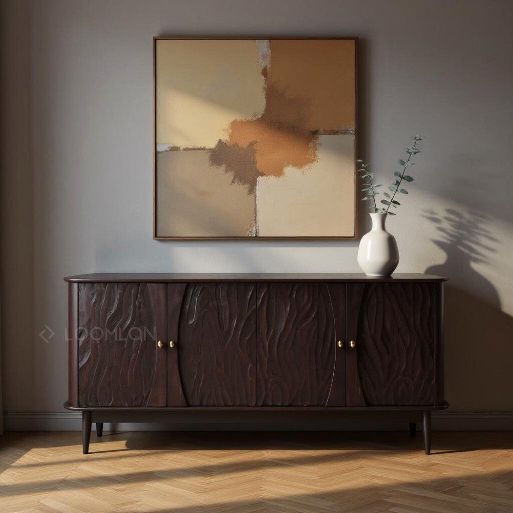 LOOMLAN Rhovira Four Doors Wood Sideboard