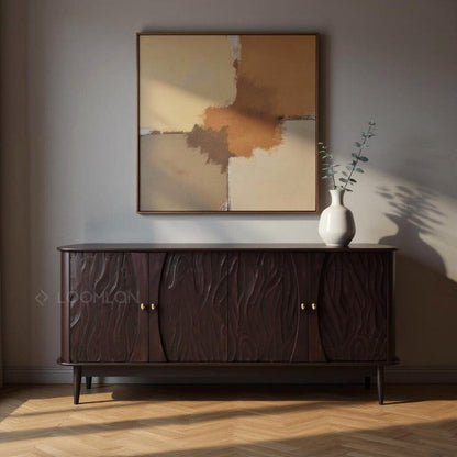 LOOMLAN Rhovira Four Doors Wood Sideboard