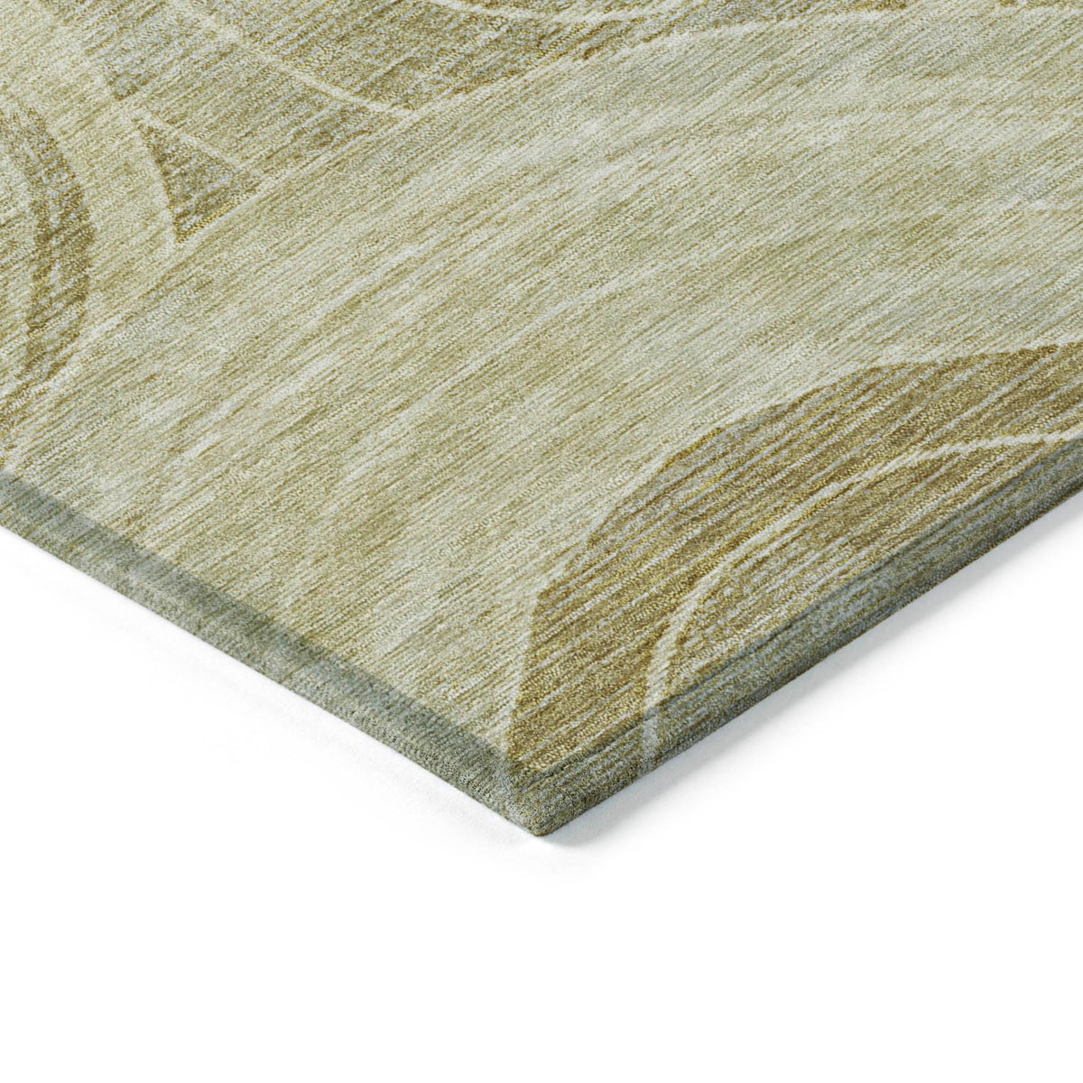 Jaelain Gold Washable Indoor-Outdoor Rug