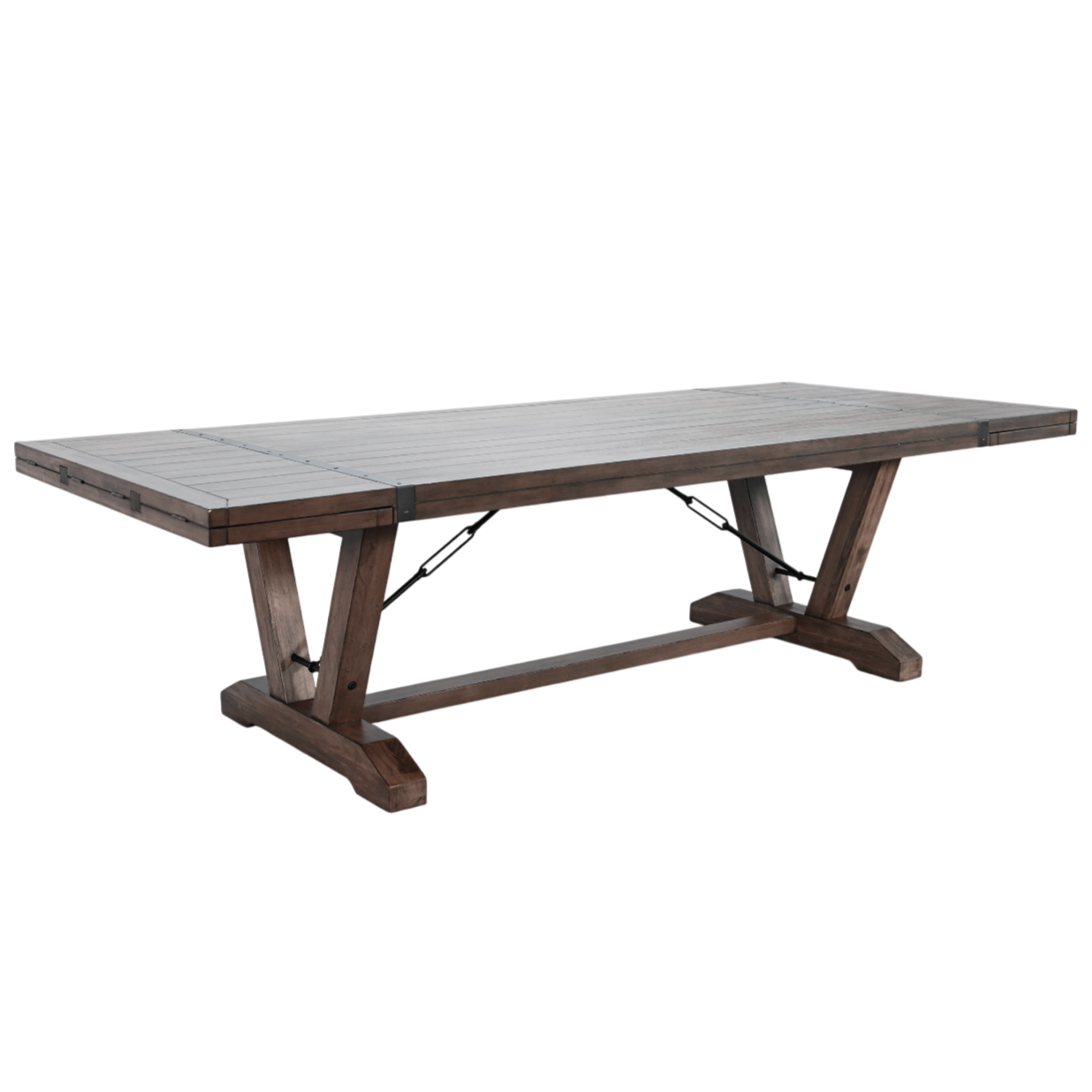 Sunny D Yellowstone Extendable Dining Table with Folding Leaves