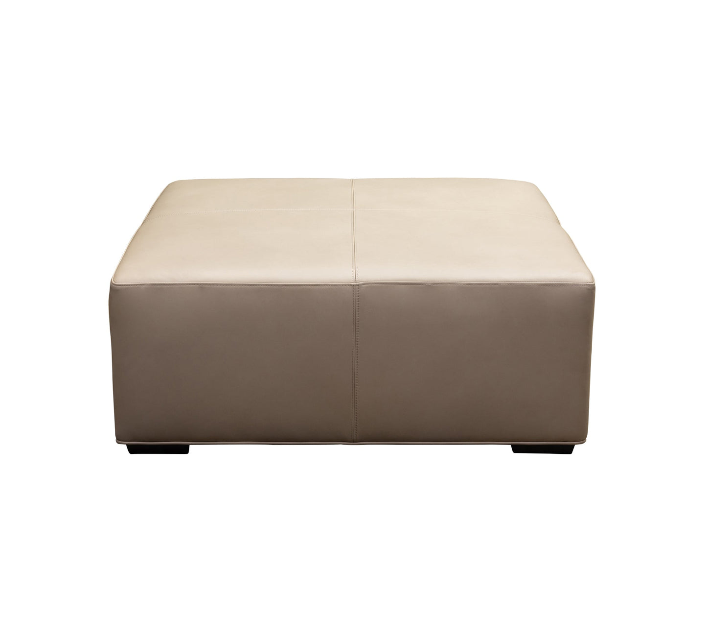 Cocktail Hour Leather Elegance Ottoman
