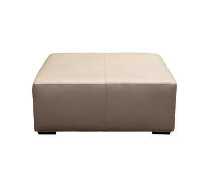 Cocktail Hour Leather Elegance Ottoman