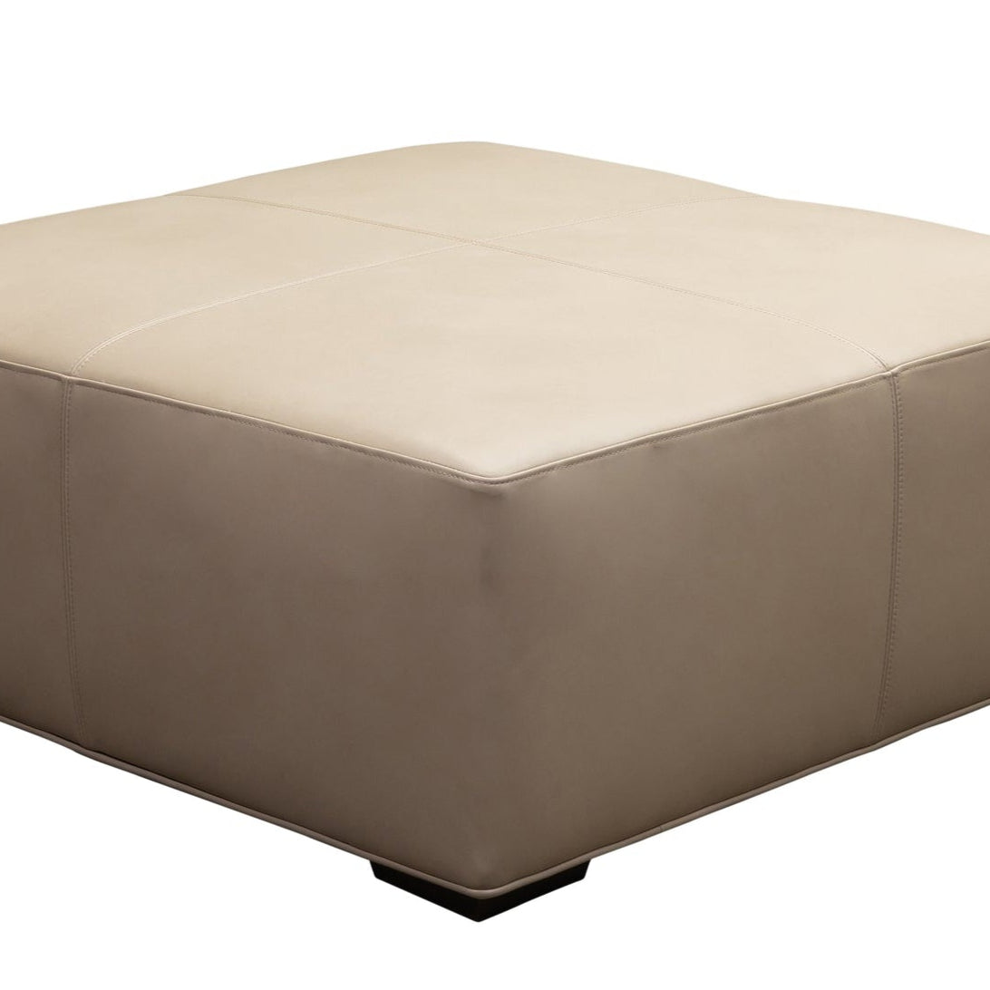 Cocktail Hour Leather Elegance Ottoman