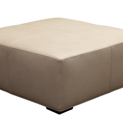 Cocktail Hour Leather Elegance Ottoman