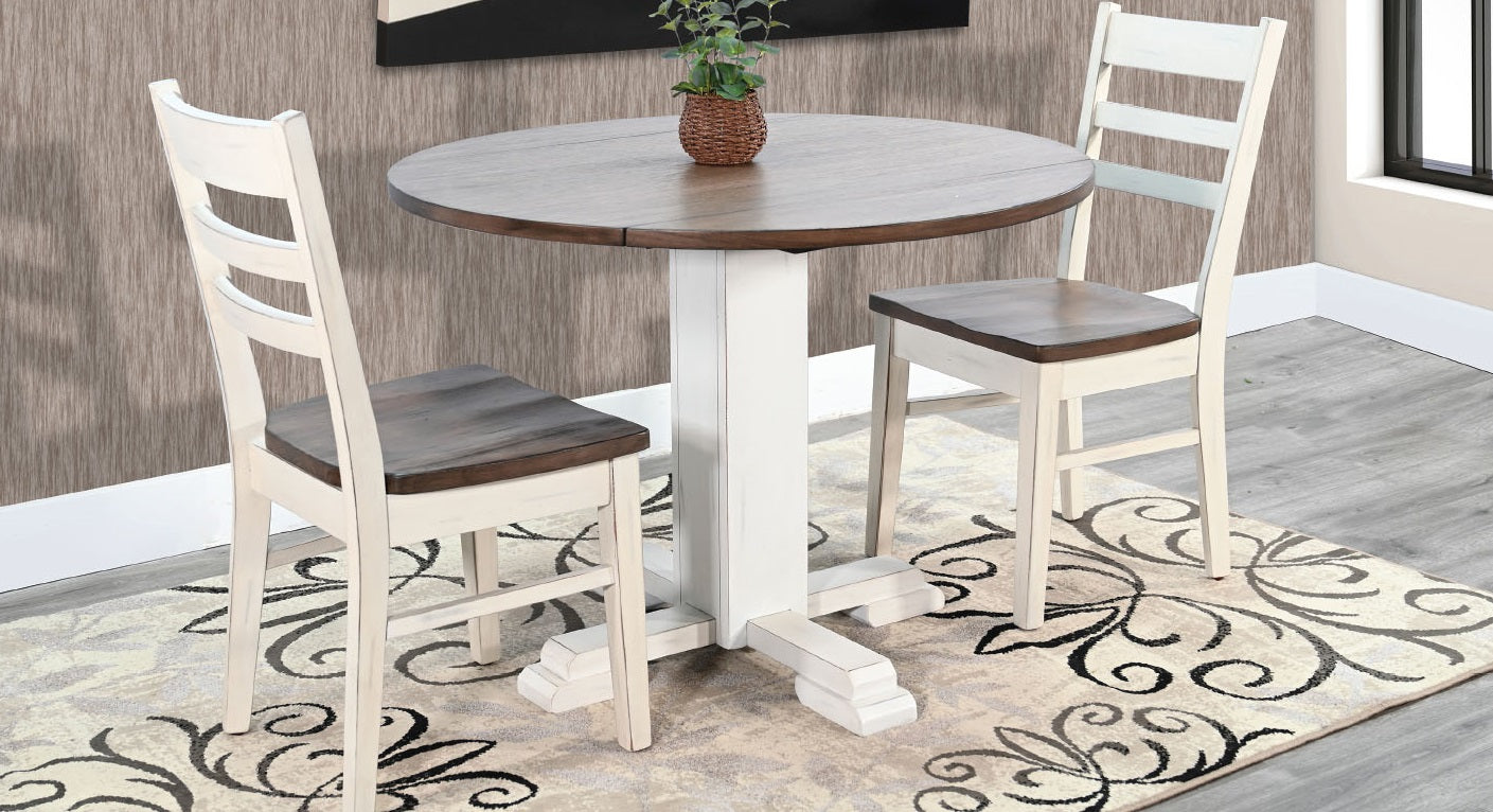 Sunny D Homestead Hills Drop Leaf Extendable Dining Table