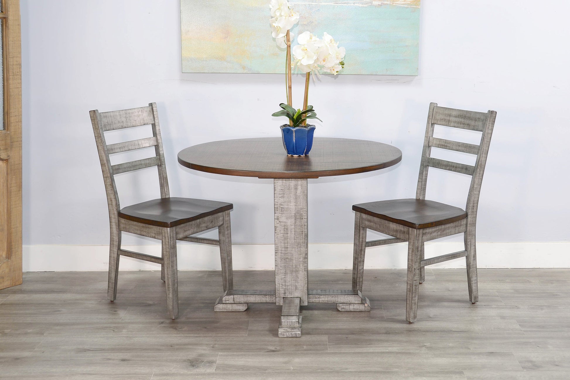 Sunny D Homestead Hills Drop Leaf Extendable Dining Table