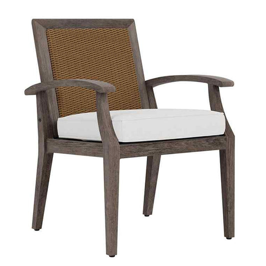 Frontier Aluminum Outdoor Dining Armchair-Outdoor Dining Chairs-Lloyd Flanders-Sideboads And Things