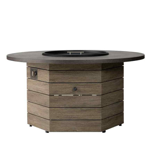 Frontier Hexagonal Outdoor Fire Table-Outdoor Fire Tables-Lloyd Flanders-Sideboads And Things