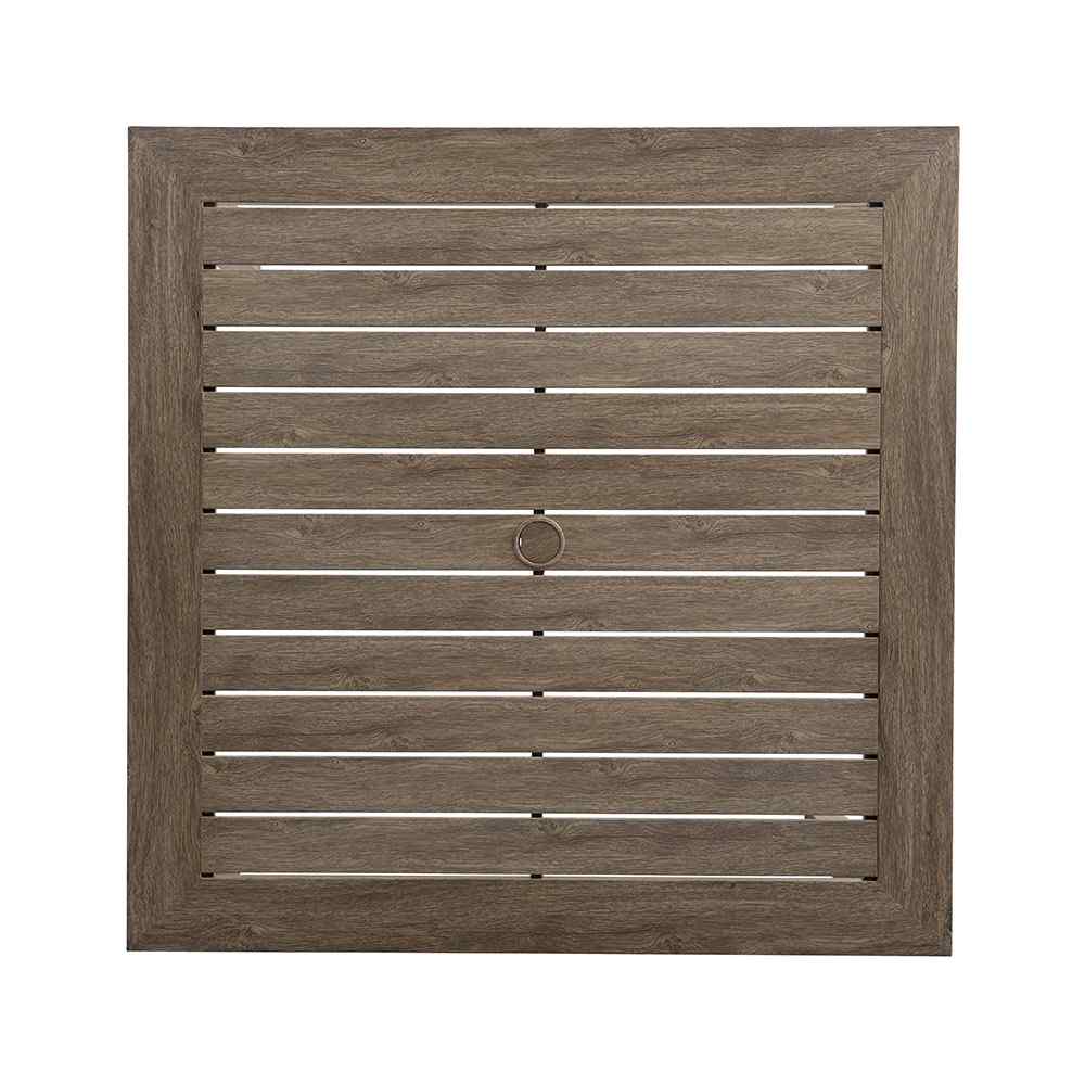 Frontier Square Umbrella Outdoor Dining Table-Outdoor Dining Tables-Lloyd Flanders-Sideboads And Things