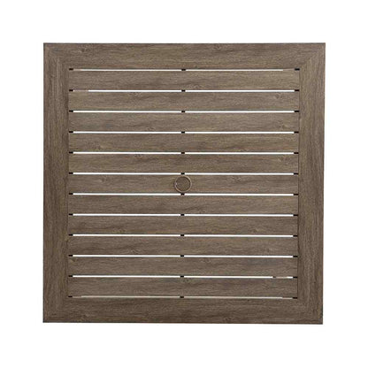 Frontier Square Umbrella Outdoor Dining Table-Outdoor Dining Tables-Lloyd Flanders-Sideboads And Things