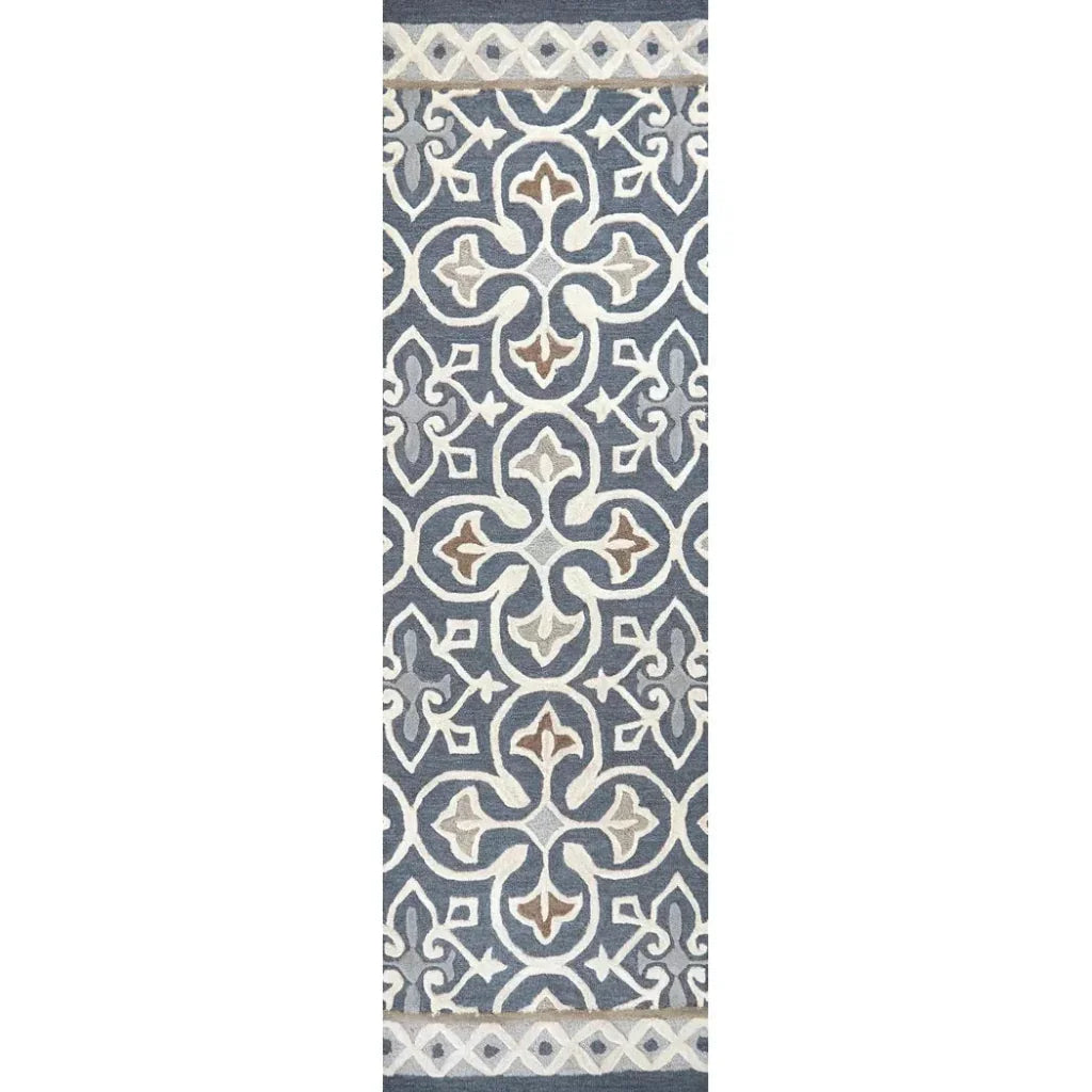 Cara Medallion Gray Large Area Rugs For Living Room - LOOMLAN - LOOMLAN - Area Rugs