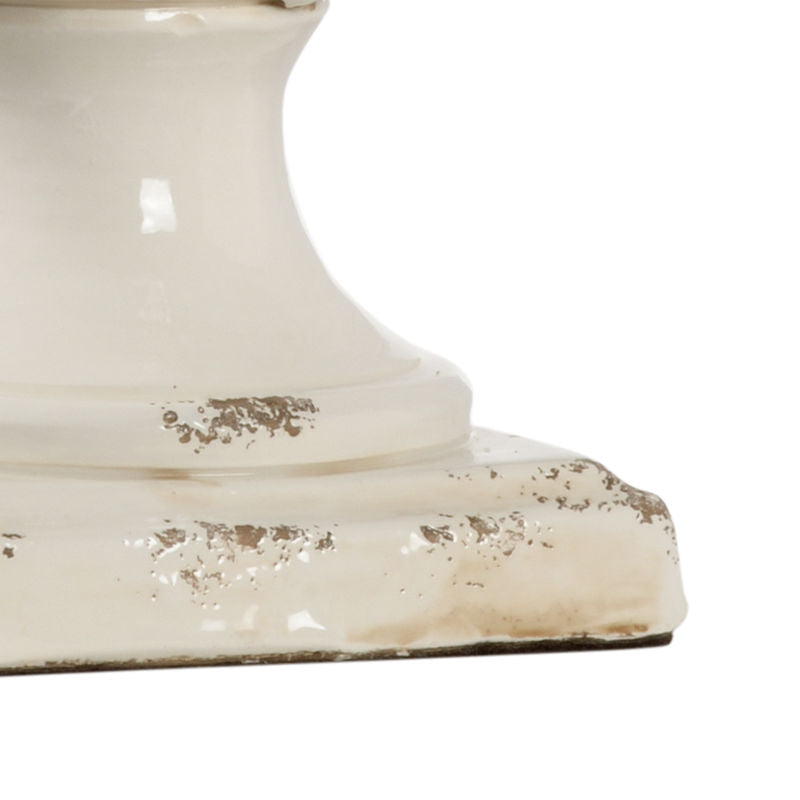 Chelsea House Artichoke Cream Glazed Ceramic Made Table Lamp