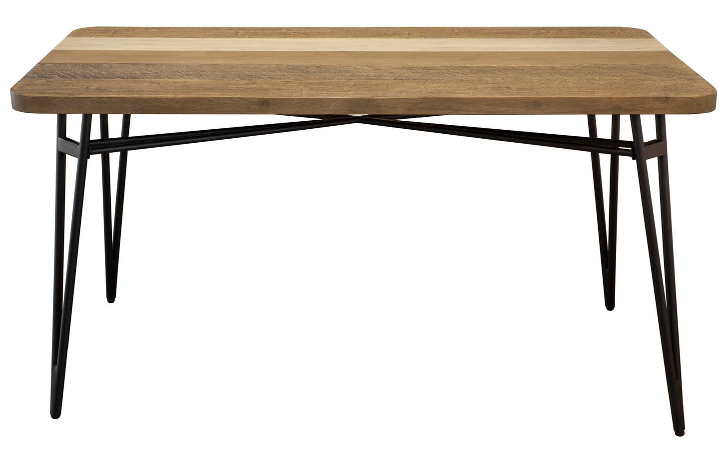 59" Metro Noir Havana Wood and Iron Rectangular Dining Table