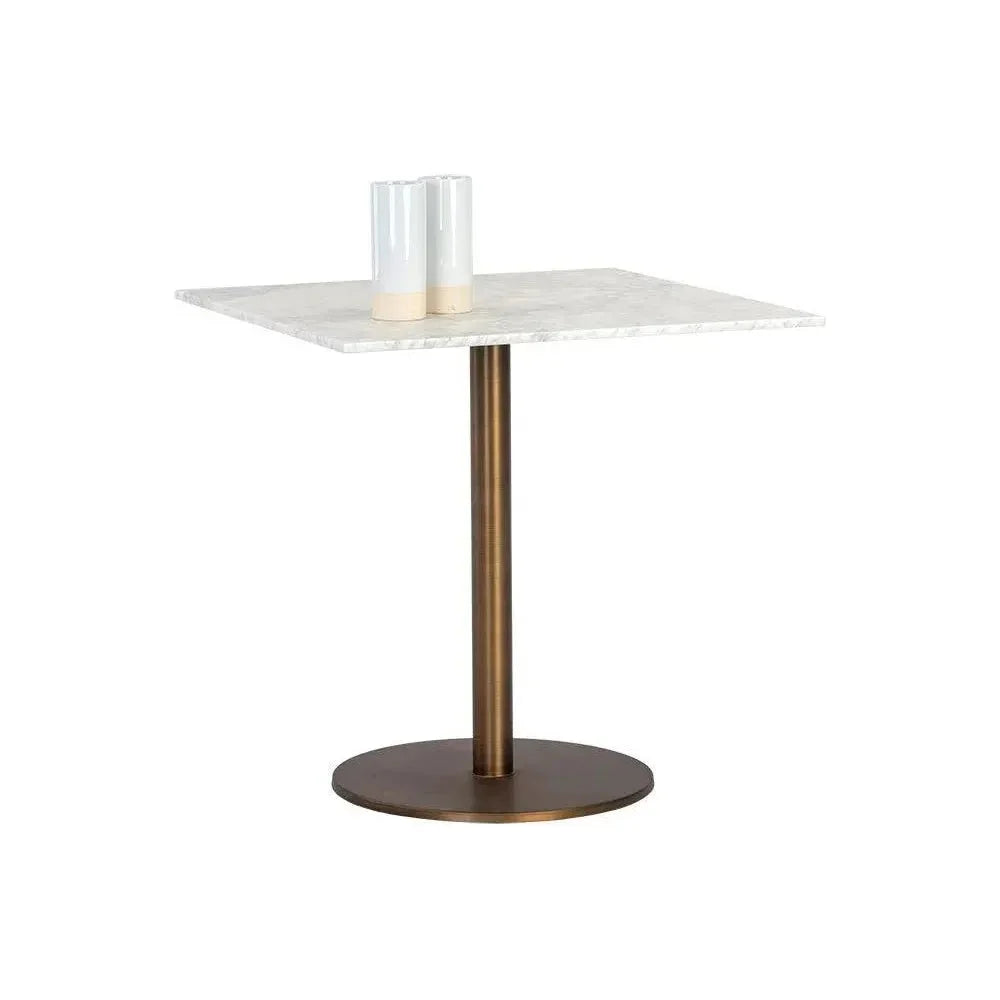Enco Marble Top Square Bistro Table -- view 3