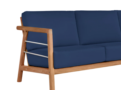 Aalto 86-inch Teak Deep Outdoor Couch with Sunbrella Cu -- view 20