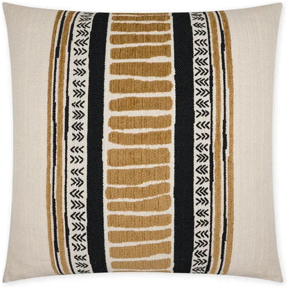 Cholula Black Band Gold Large Throw Pillow Insert
