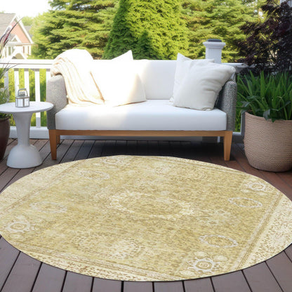 Irias Beige Washable Indoor-Outdoor Rug