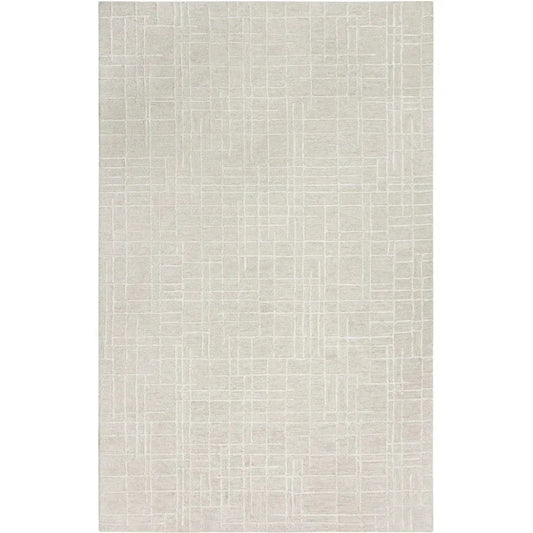 LOOMLAN Babi Geometric Light Beige Area Rugs