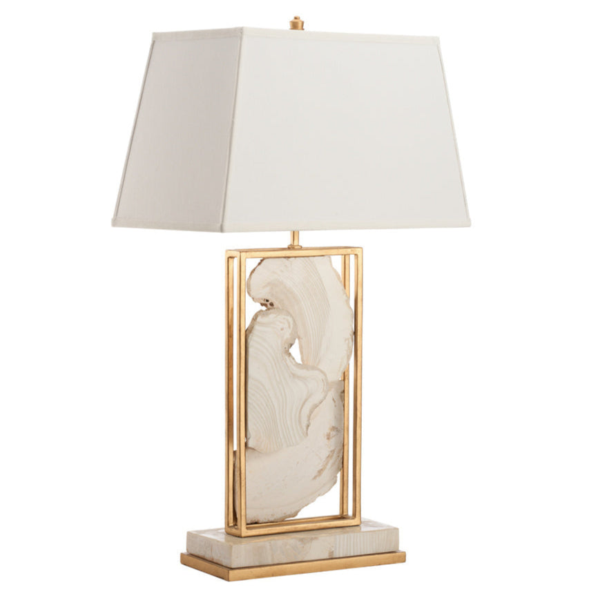 Chelsea House Clam Shell White Table Lamp
