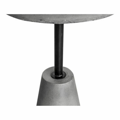 13.25 Inch Outdoor Accent Table Grey Contemporary Outdoor Side Tables LOOMLAN By Moe's Home