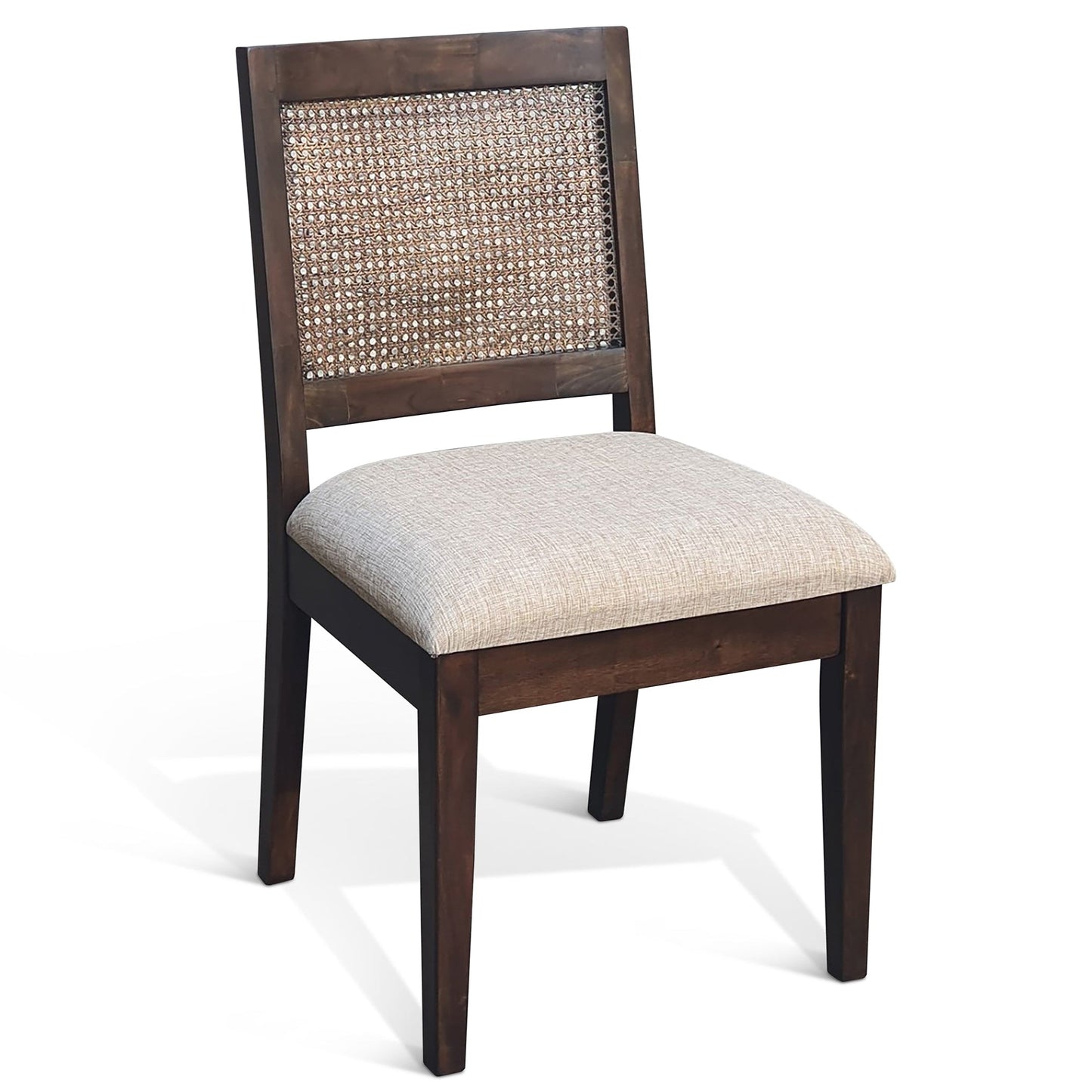 Sunny D Noah Cane Back Armless Dining Chair 2PC