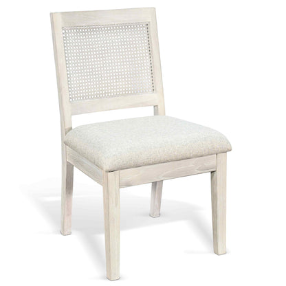 Sunny D Noah Cane Back Armless Dining Chair 2PC