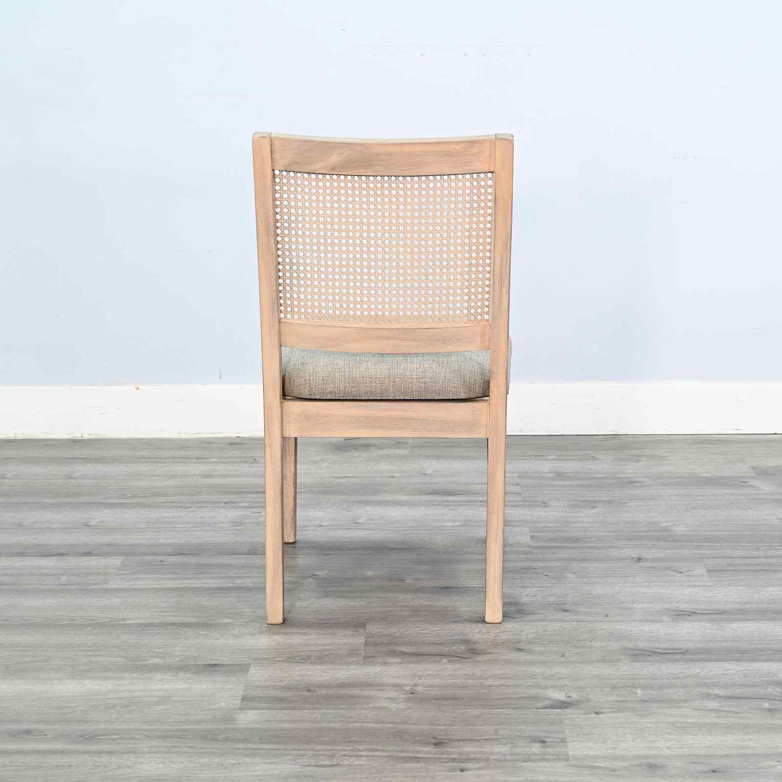 Sunny D Rowan Rattan Back Dining Chair 2PC