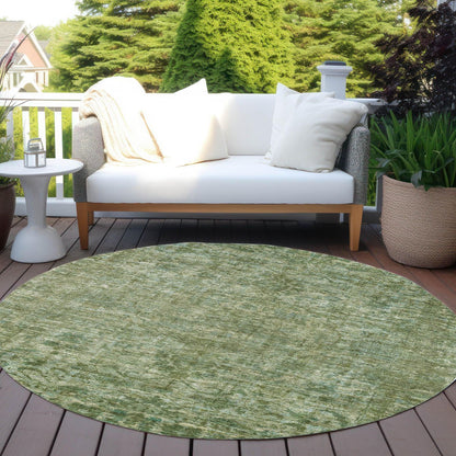 Iriira Green Washable Indoor-Outdoor Rug
