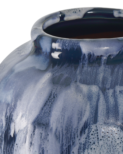 Pallas Ceramic Blue Vase (Set of 2)