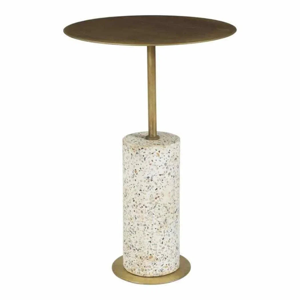 15 Inch Accent Table Gold Contemporary Side Tables LOOMLAN By Moe's Home