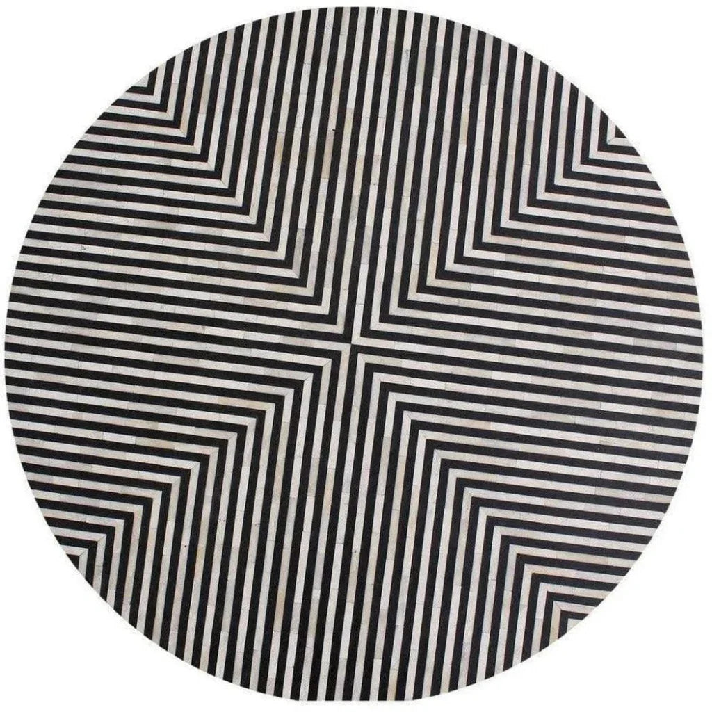 15 Inch Side Table Black Art Deco - LOOMLAN - Moe's Home - Side Tables