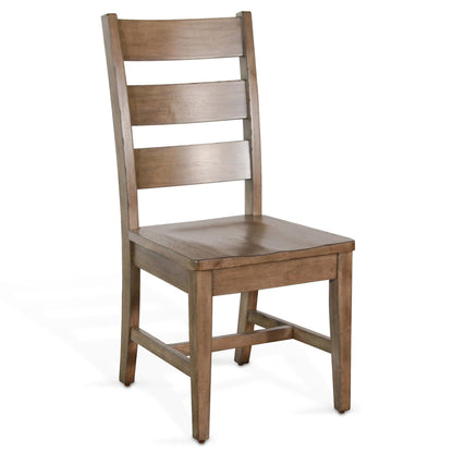 Sunny D Doe Valley Ladderback Dining Chair with Stretchers 2PC