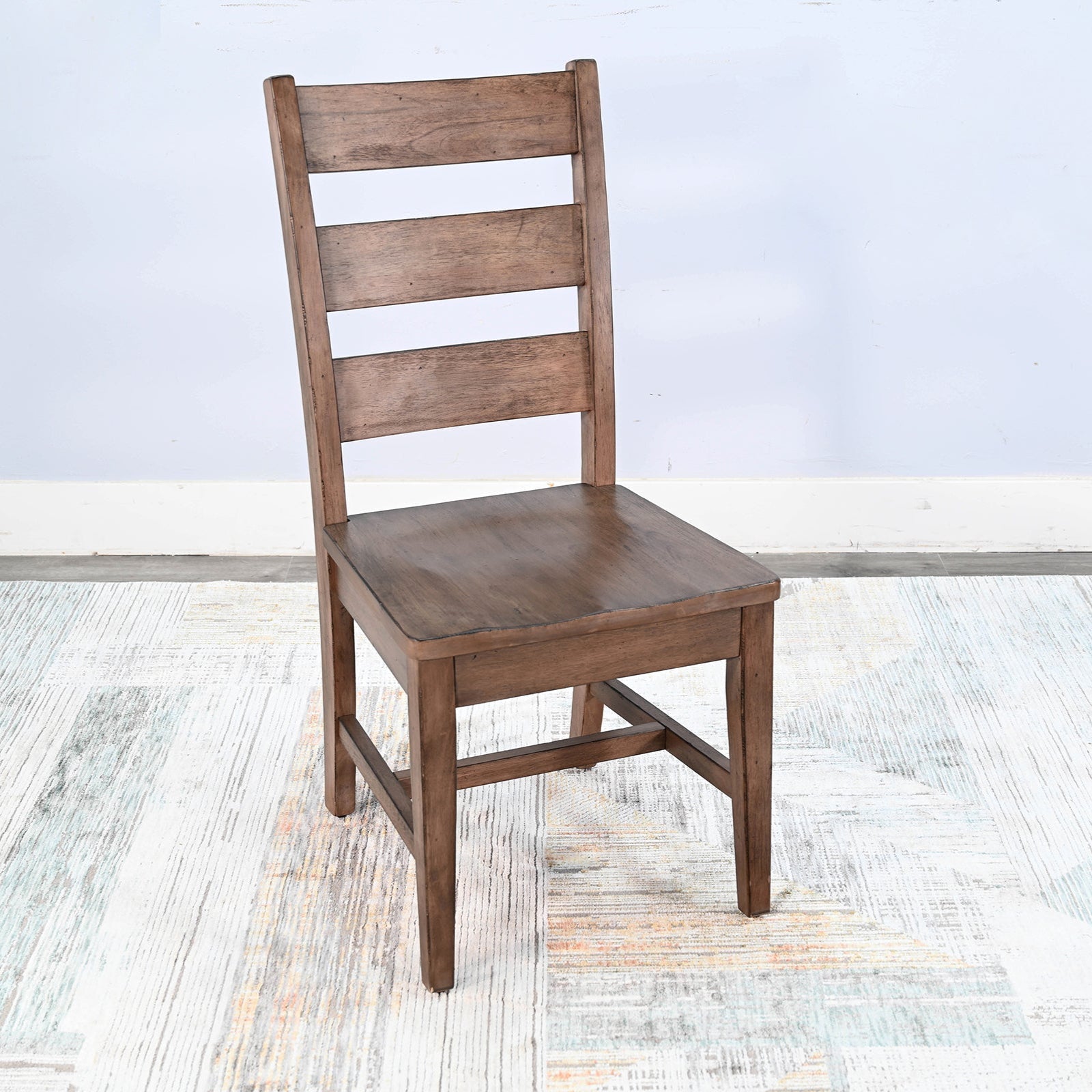 Sunny D Doe Valley Ladderback Dining Chair with Stretchers 2PC