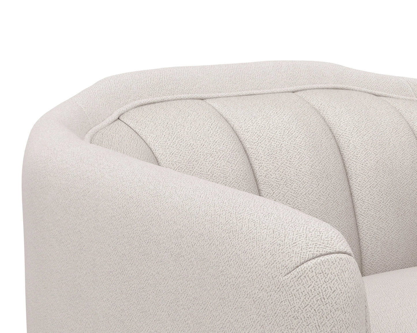 Birrit Fabric Upholstered Swivel Armchair