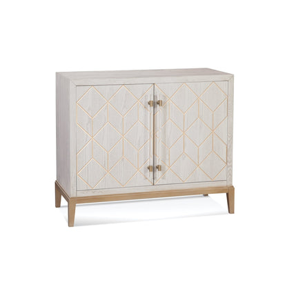 Perrine Wood White Bar Cabinet