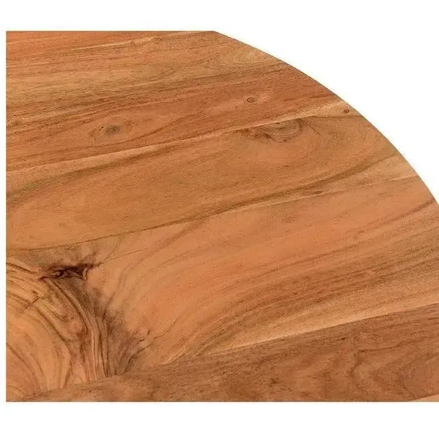 Natural Wood Round Coffee Table Bradbury -- view 7