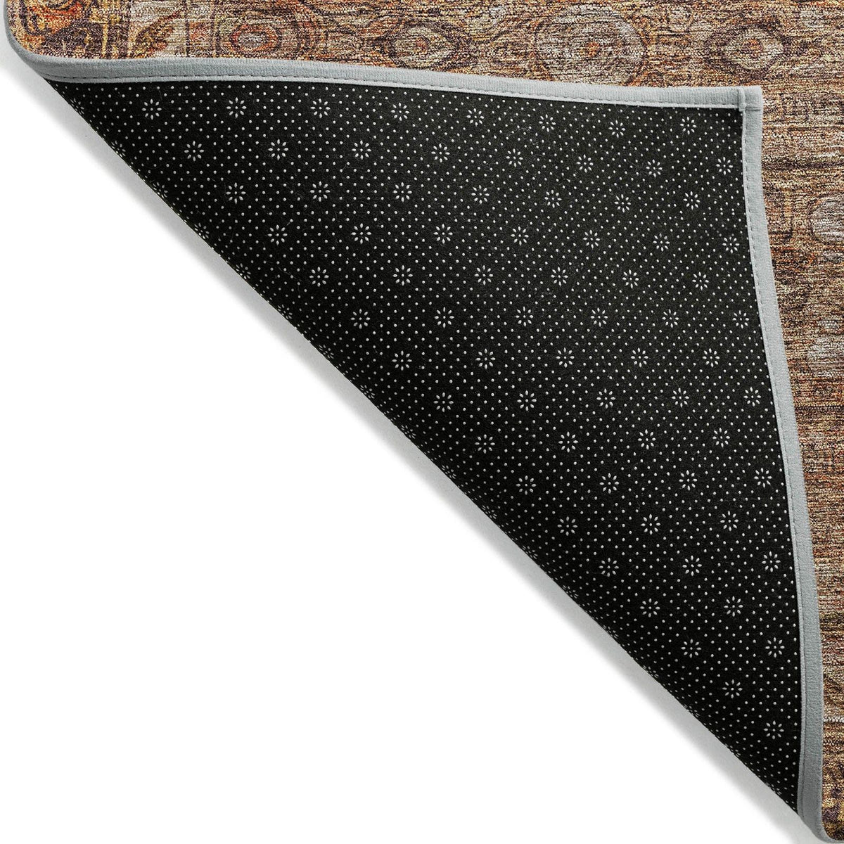 Kaelara Copper Washable Indoor-Outdoor Rug
