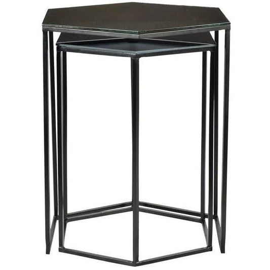 16 Inch Accent Tables Set Of 2 Black Contemporary Side Tables LOOMLAN By Moe's Home