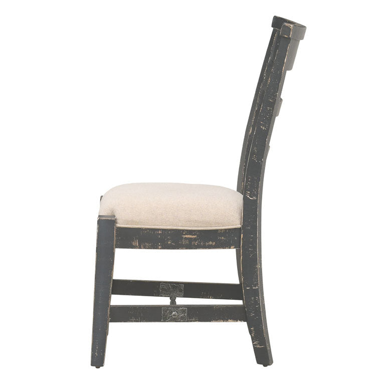 Sunny D Marina Fabric Armless Dining Chair 2PC