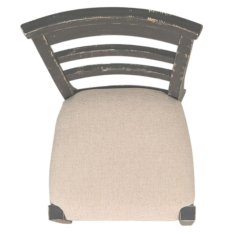 Sunny D Marina Fabric Armless Dining Chair 2PC