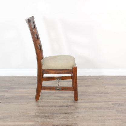 Sunny D Marina Fabric Armless Dining Chair 2PC